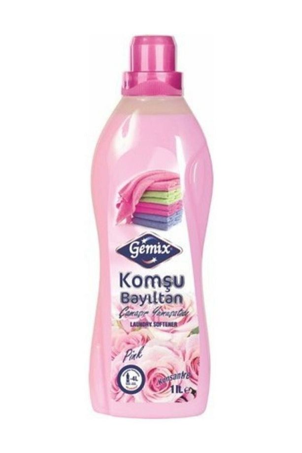 Gemix Komşu Bayıltan Konst. Çamaşır Yumuşatıcı 1 Lt Pembe - 1