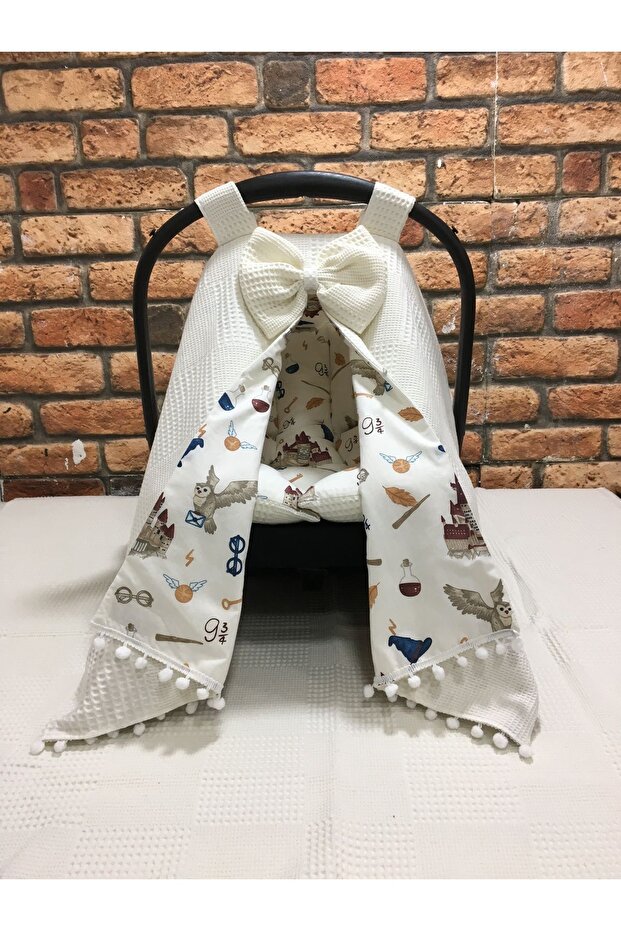 Harry Potter Cream Stroller Cover and Cushion Set of 2