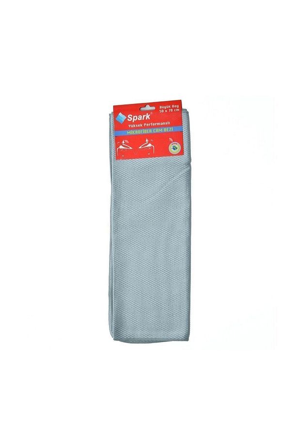 (3 ADET) Spark 2311 Mikrofiber Oto Kurulama ve Cam Temizlik Bezi 50x70 cm. Mavi - Yeşil - Gri - 4