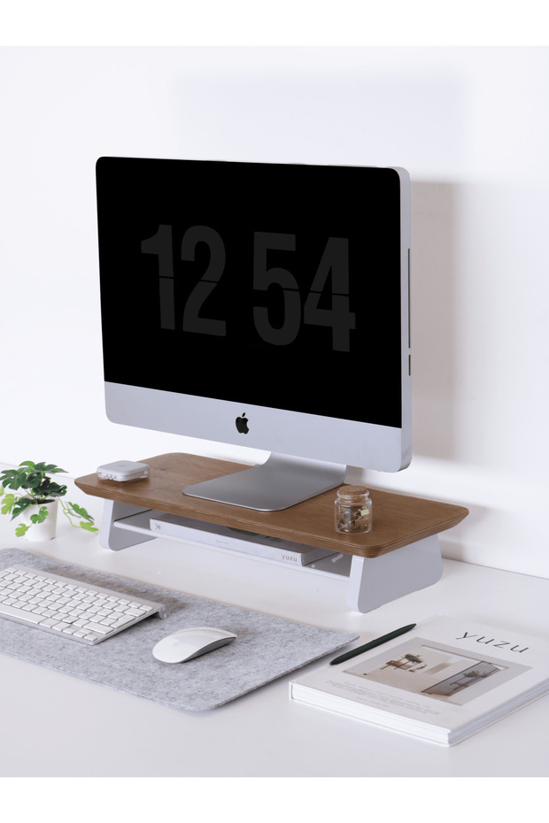 Küçük Monitör Standı (Meşe) - 6