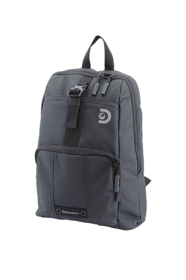 SHIELD RPET Polyester Urban Backpack Black, Durable Water Resistant Causal Daypack