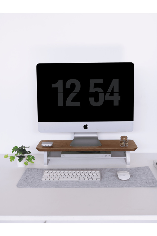 Küçük Monitör Standı (Meşe) - 7
