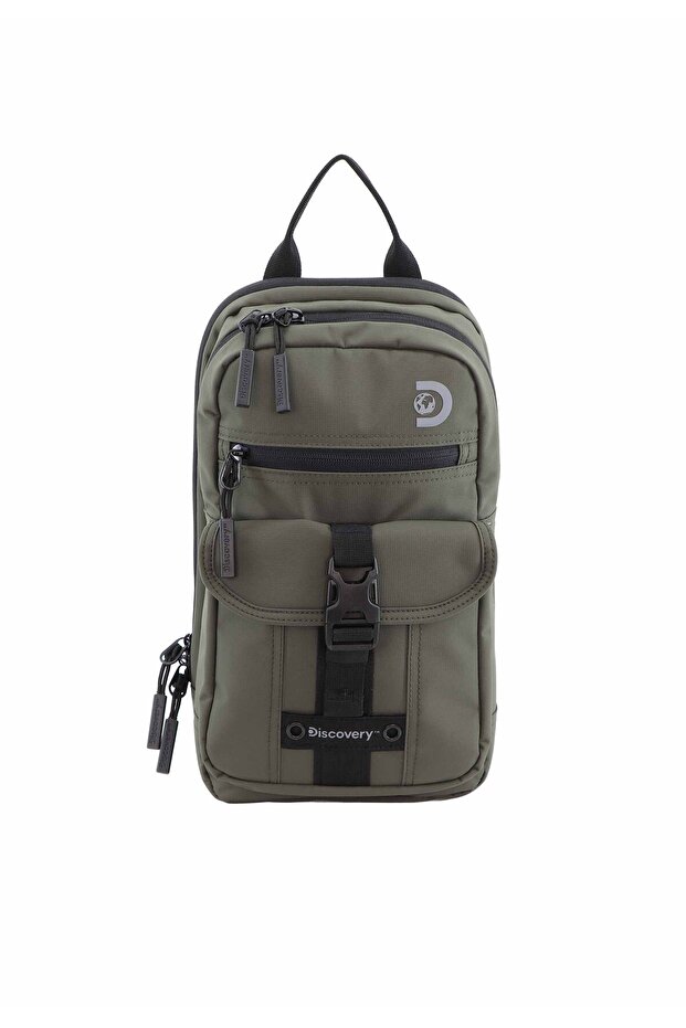 SHIELD RPET Polyester Sling Cross Bag Khaki, Durable Lightweight Tablet Protective Layer