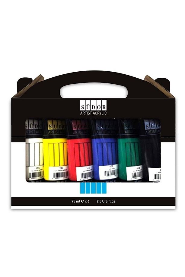 Akrilik Tüp Set 6x75 Ml Ma075-x6 - 1