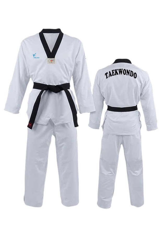 Black Neckline Taekwondo Dress Dobok Taekwondo Dress