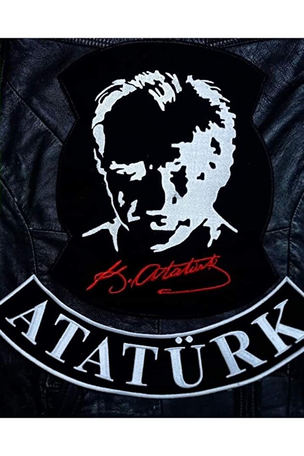 سترة أتاتورك منقوشة على الظهر - 1