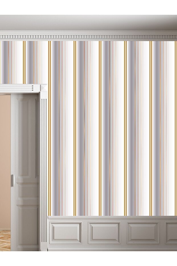 3D Geometric Line Pattern Erasable Textile Wallpaper - 1