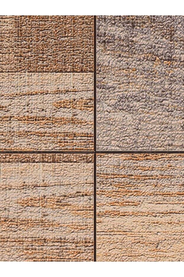 Kare Ahşap Desenli Isı Ve Ses Yalıtımlı Sağlıklı Tekstil Duvar Kağıdı - 4