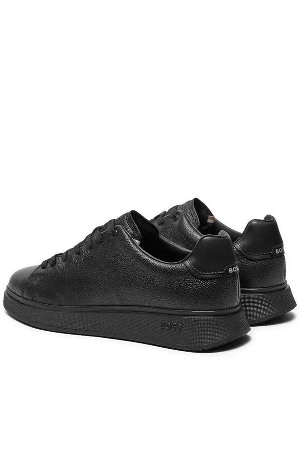 Erkek Marka Logolu Bağcıklı Kaydırmaz Tabanlı Günlük Siyah Sneaker 50529543-005 - 3