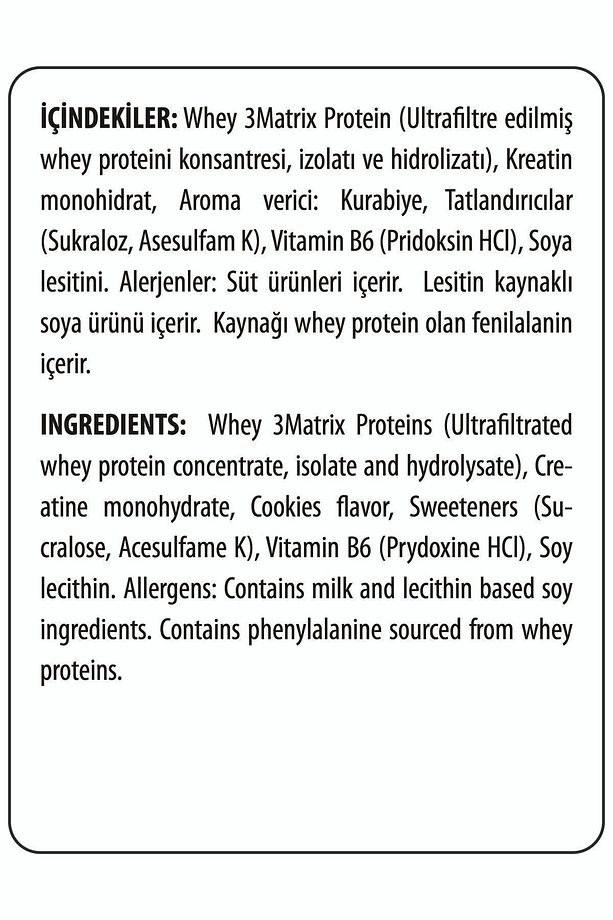 Whey3 Matrix 908 gr Cookies (KURABİYELİ) Protein Tozu - 3