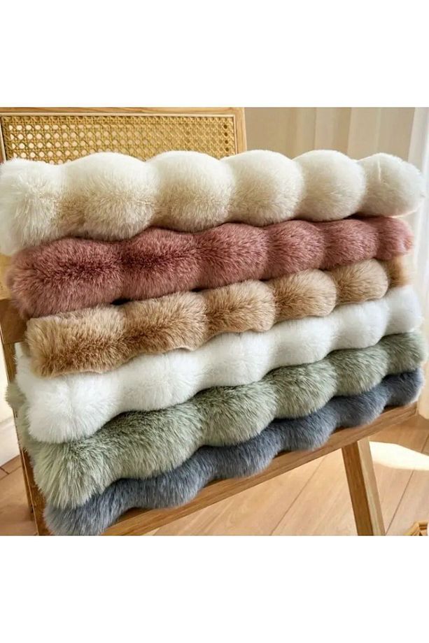 tavşan peluş Tüyü koltuk örtüsü ve paspas olarak kullanabilir 1 adet ölçüsü 80 x 190 cm çok yumuşak - 2