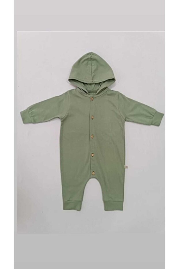 Basıc Bebek Kapşonlu Tulum - 1