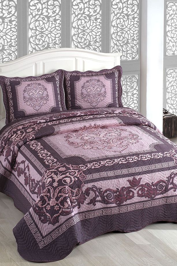 Çift Kişilik Microfiber Kapitone Yatak Örtüsü Bella - 1