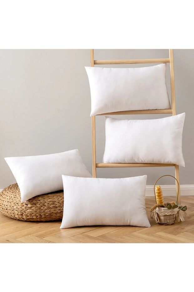 Pillow Inner Pillow Pure Silicone Fiber Filled, 1st Quality with Size Options - 4