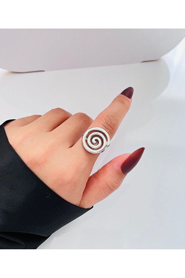 حلقة فضية قابلة للتعديل - 2