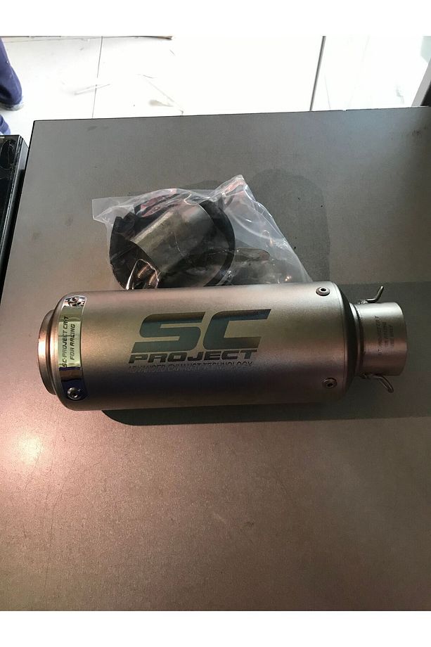 Sc egzoz mat gri  renk 100cc üstü motorlara uyumlu - 1