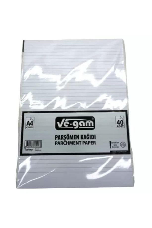 A4 40 PARÇA  ÇİZGİLİ PARŞÖMEN KAĞIDI (4178) - 1