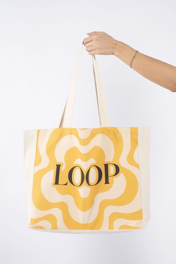"loop" Canvas Tote Omuz Ve Plaj Çantası - 4