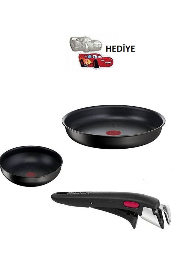 Titanyum 6x Ingenio Mix 6x Indüksiyon Tabanlı Set 24 Cm 26 Cm Wok Tava Tutma Sapı Kek Kalıbı - 1