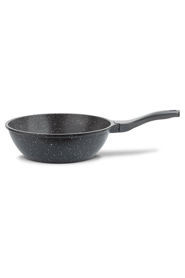 Granit Döküm 28 Cm Wok Tava Gri - 2