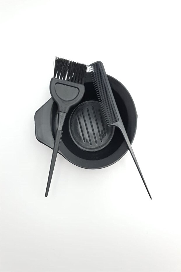 Hair Dye Brush + Crepe Comb + Dye Container Hair Coloring Set