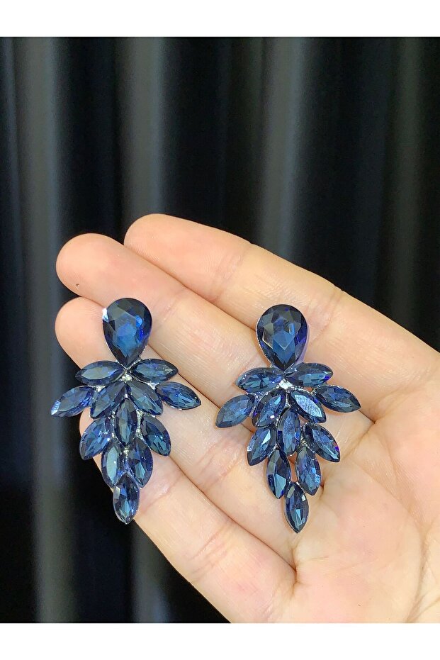 Rhinestone Bridal Wedding Henna Engagement Wedding Ball Earrings