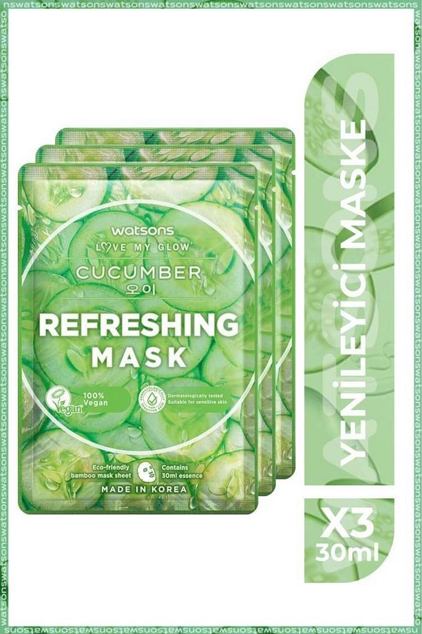 Fruity Maske Cucumber Refreshing Maske * 3 Adet - 1
