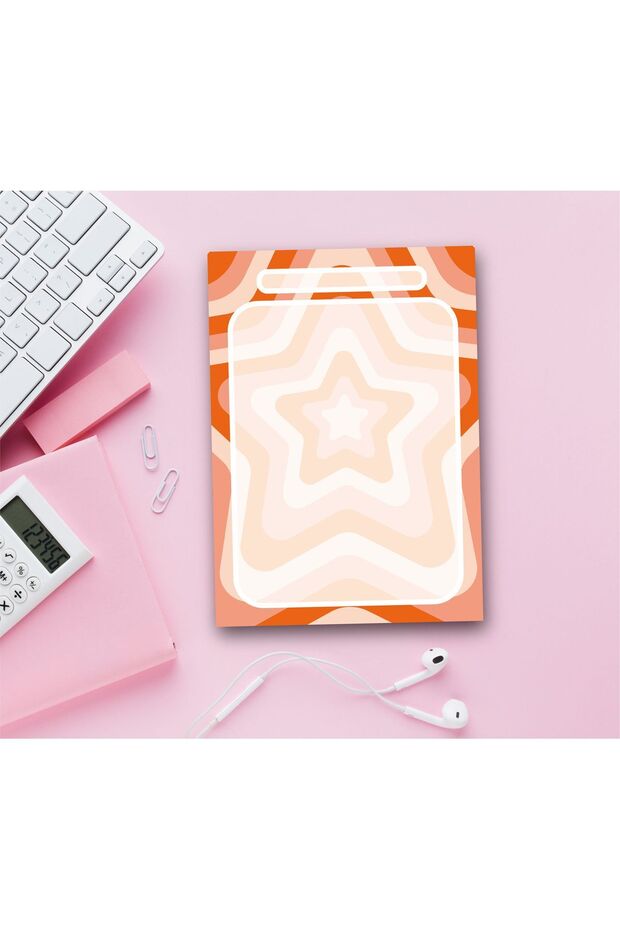 Red Star Pattern Notepad/A5 Memopad/Planner/To Do List/Notebook - 6