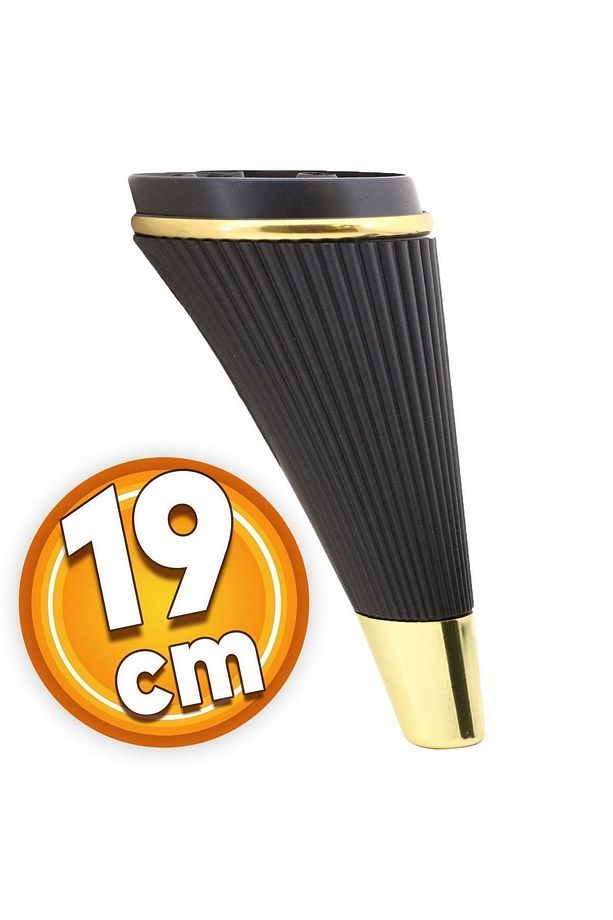 Iron Lüks Mobilya Kanepe Berjer Tv Ünitesi Konsol Koltuk Ayağı 19 Cm Siyah Gold Ayakları - 7