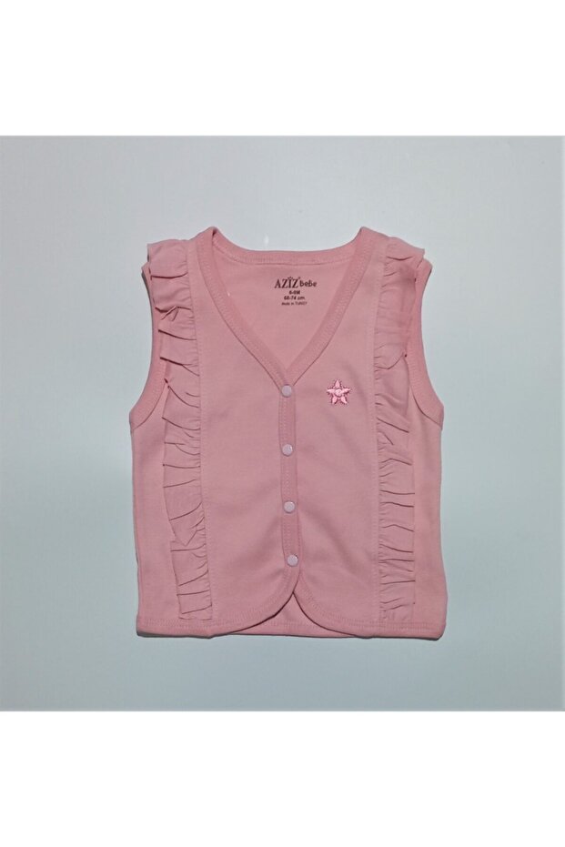 Baby Girl Frilly Vest Pink