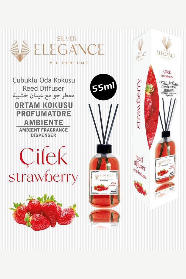 Özel Fiyat - Çilek Reed Diffuser Bambu Çubuklu Oda Kokusu (55 ML) - 1