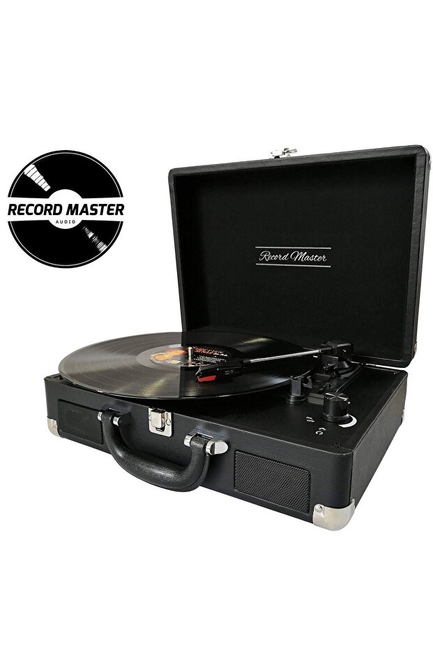 T310ch Pikap Plak Çalar- Siyah - Şarj Edilebilir - 33, 45, 78 Devir - Universal Iğneli - 8