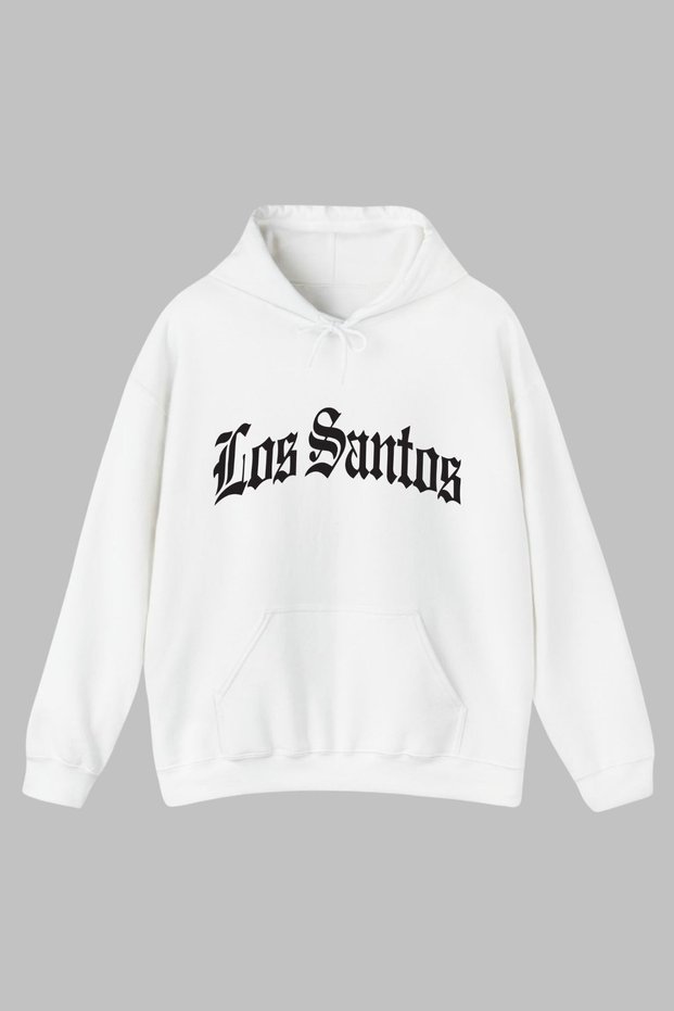 Unisex Hoodie Oversize Pocket Long Sleeve Los Santos Printed Hooded Sweatshirt Oversize Gta