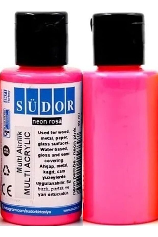 Multi Akrilik Boya Südor Monalisa Fosforlu 40 ml - 1 Şişe - 1