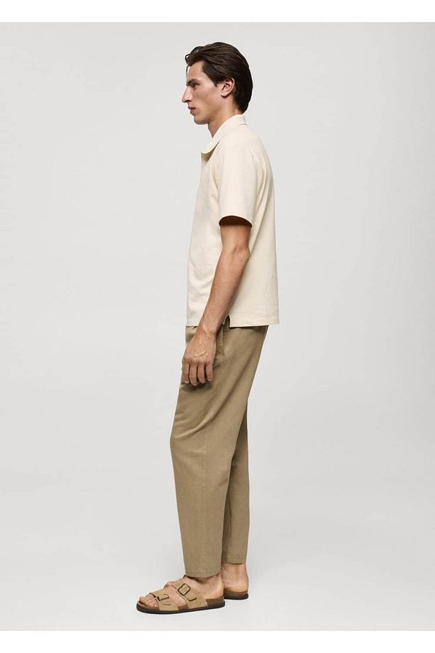 Regular Fit Fitilli Pamuklu Polo Gömlek - 7