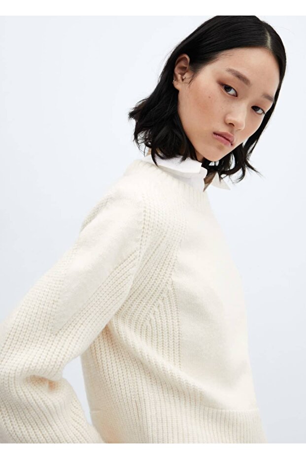 Yuvarlak yaka triko kazak - 6