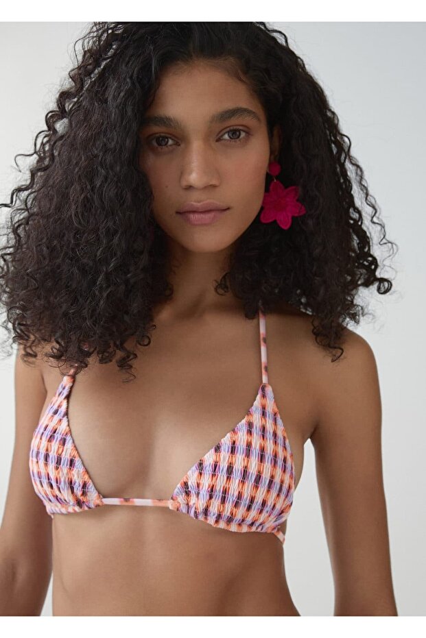 Desenli bikini üstü - 6