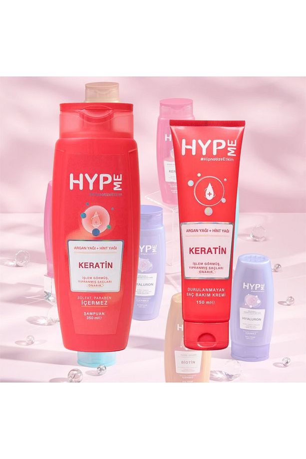 Keratin Şampuan - Saç Bakım Kremi 2'li Set - 1
