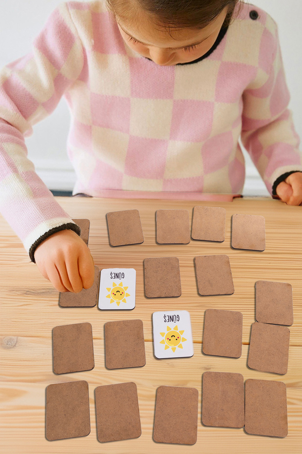 بطاقات مطابقة خشبية ممتعة وتعليمية تحت عنوان الفضاء - 6