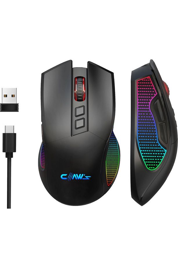 Crossfire Air V1 10000 Dpi Pixart PMW3325 Sensör Yazılımlı BT5.1 RGB Kablosuz Gaming Mouse Siyah - 1