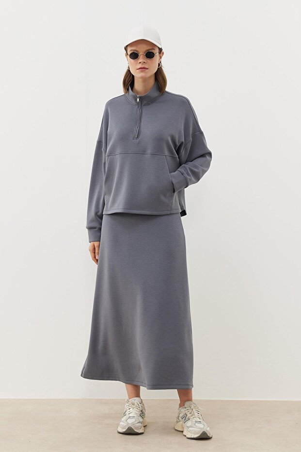 Modal Skirt - Gray