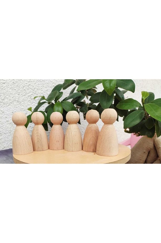 Pegdoll Peg Bebek Ahşap Oyuncak 6 Adet Set Hobby - 2