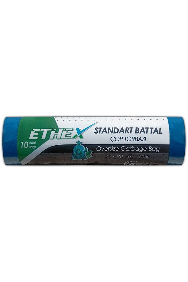 Standart Battal Boy Çöp Poşeti 20 Paket 75 X 90 Cm Mavi - 3