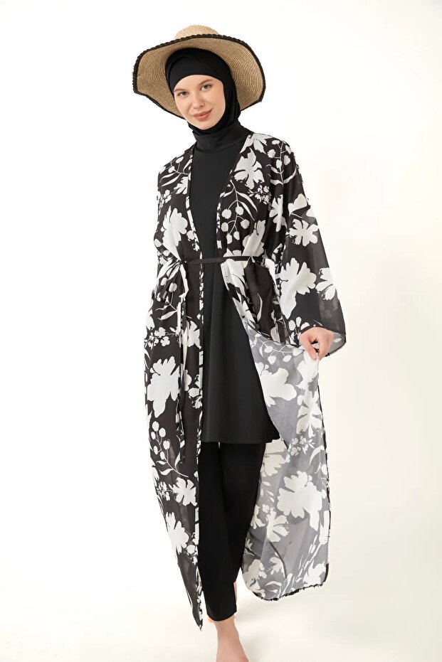 Pareolu Full Covered Hijab Swimsuit Lycra Fabric