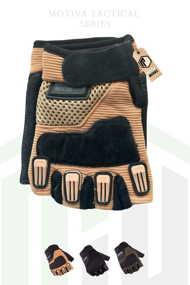 Outdoor Camping Military Sports Cycling Motorcycle Tactical Summer Short Gloves Large