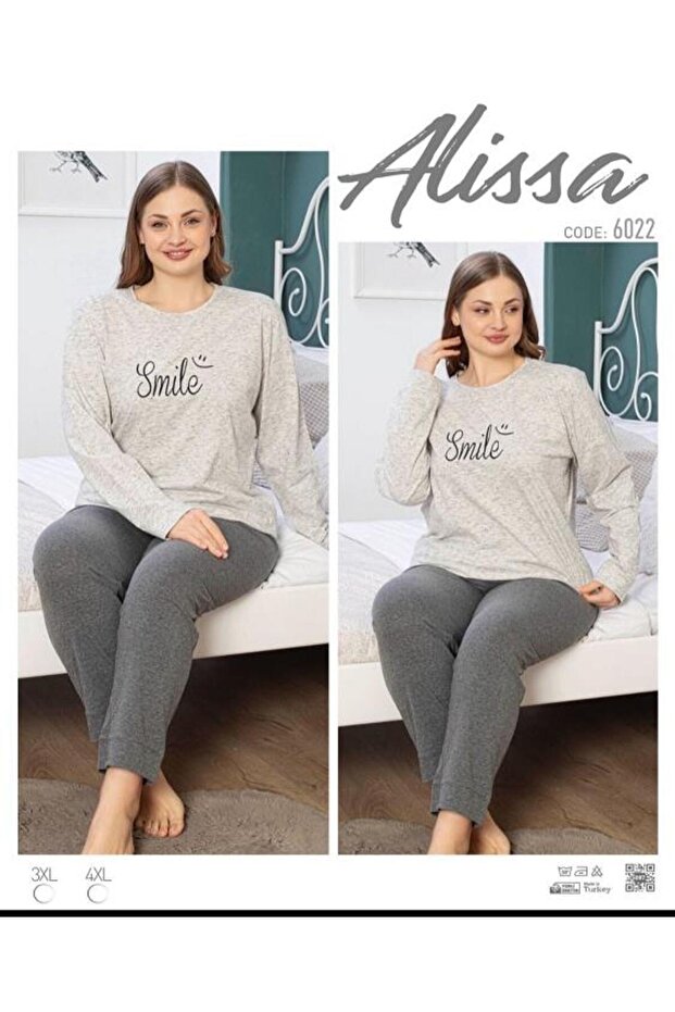 6022 Women's Long Sleeve O Neck Pajamas Set