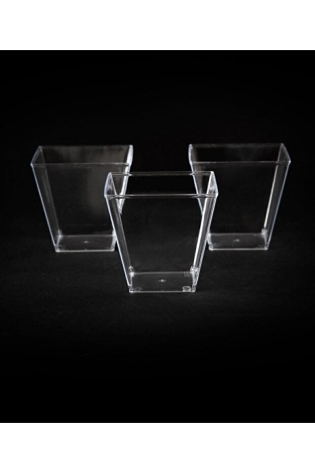 120cc Acrylic Prism Cubic Bowl - 12 Pieces Without Lid