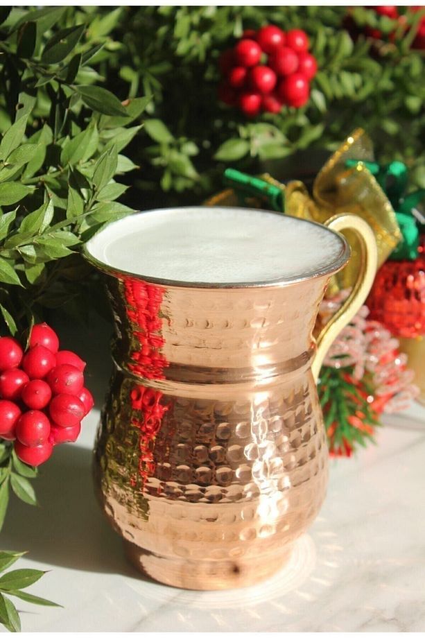 El Dövmesi Nostaljik Bakır Ayran Bardağı - 1