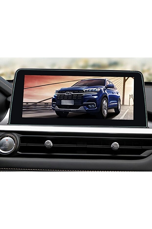 واقي شاشة للوسائط المتعددة متوافق مع Chery Tiggo 7 Pro 10 Inc، زجاج مقسى شفاف غير قابل للكسر