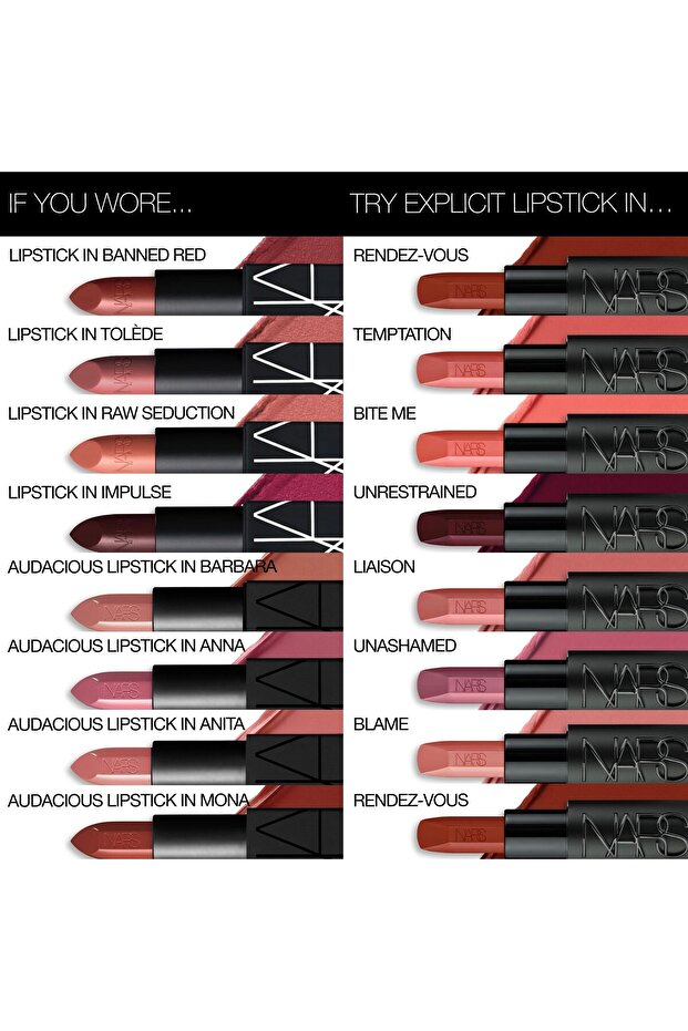 EXPLICIT LIPSTICK Konforlu Kullanıma Sahip Saten Bitişli Ruj Çekirdeği Yağı Hyaluronik Asit 3.8 g - 5